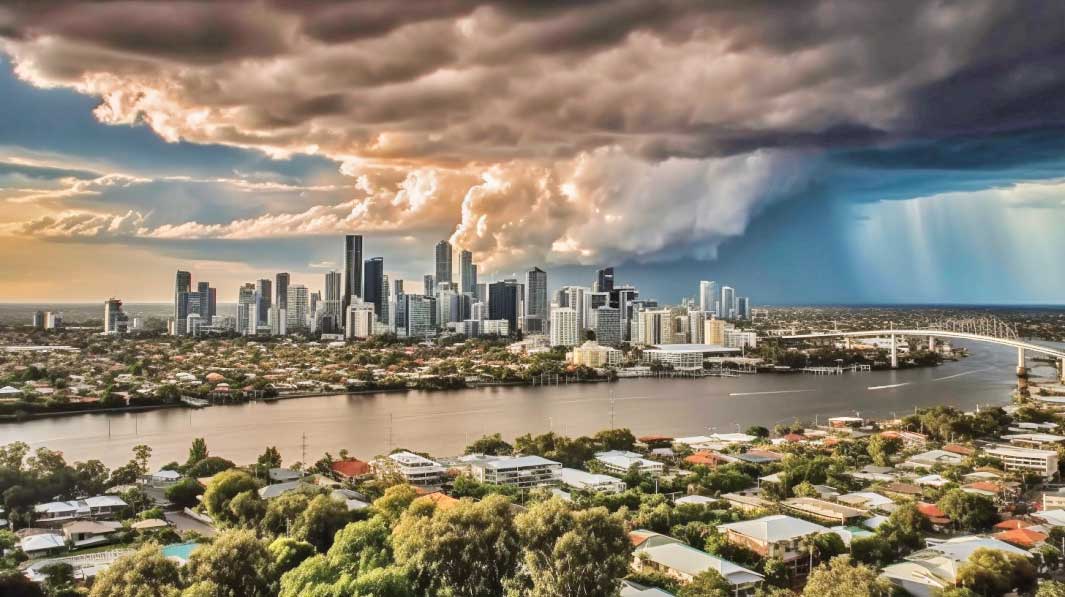 Thunder Storms Come Quickly to Brisbane.