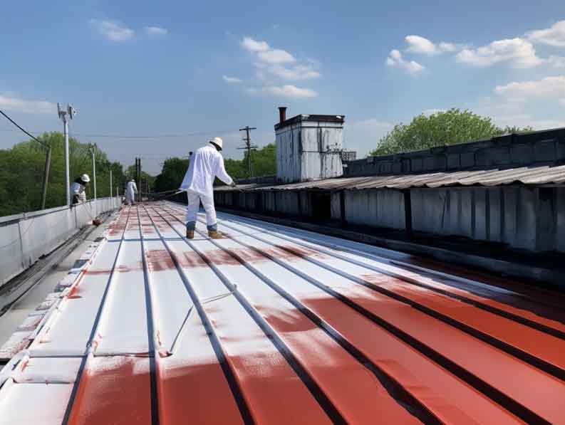 spray paint roof